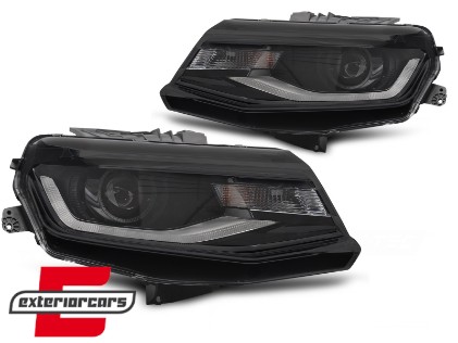 Prednja svjetla LED DRL (crna) / Chevrolet Camaro (2016-2018), LPCT16