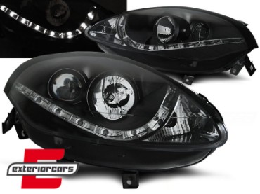 Prednja svjetla LED DRL (crna) / Fiat Bravo II (2007-2015), LPFI18