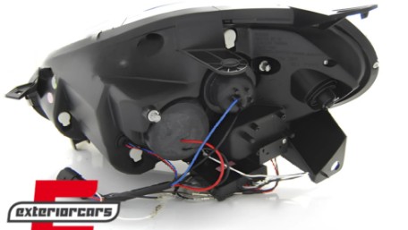 Prednja svjetla LED DRL (crna) / Fiat Punto EVO (10.2009-2012), LPFI28