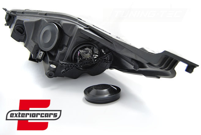 Prednja svjetla LED DRL (crna) / Ford Fiesta (2013-2016), LPFO69