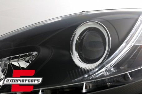 Prednja svjetla LED DRL (crna) / SEAT ALTEA LEON TOLEDO (04-09), LPSE10