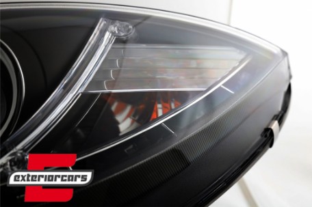Prednja svjetla LED DRL (crna) / SEAT ALTEA LEON TOLEDO (04-09), LPSE10