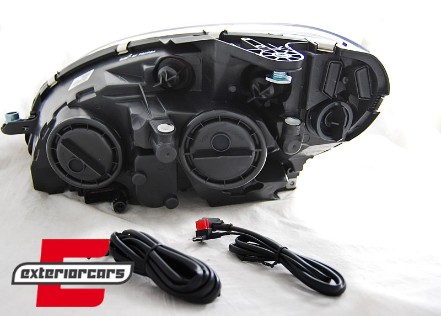 Prednja svjetla LED DRL Facelift look (chrome) / Mercedes C klasa W204 S204 limuzina karavan (2007-2010), LPME88