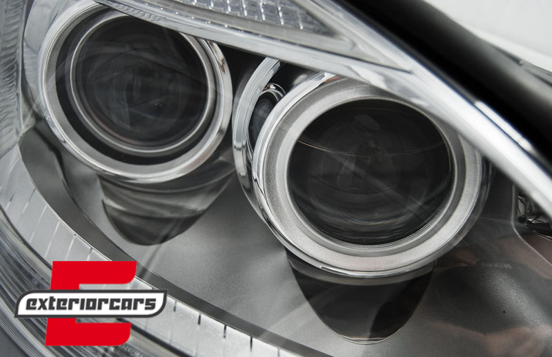 Prednja svjetla LED DRL Facelift look (chrome) / Mercedes S-klasa W221 (2005-2009), LPME83