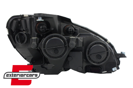 Prednja svjetla LED DRL Facelift look (crna) / Mercedes C klasa W204 S204 limuzina karavan (2007-2010), LPME89