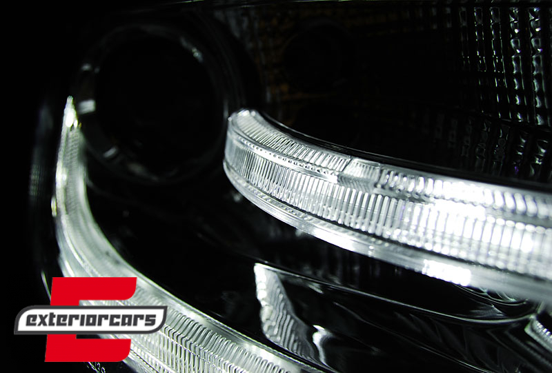 Prednja svjetla LED DRL Facelift look XENON (chrome) / Audi A4 B8 (2008-2011), LPAUD1