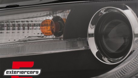 Prednja svjetla LED DRL Facelift look XENON (crna) / Audi A4 B8 (2008-2011), LPAUD2