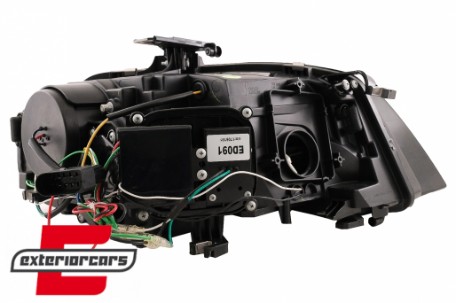 Prednja svjetla LED DRL Facelift look XENON (crna) / Audi A4 B8 (2008-2011), LPAUD2