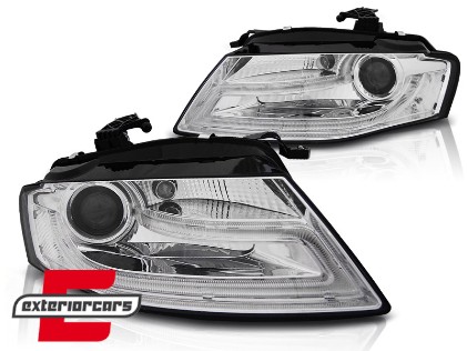 Prednja svjetla LED DRL Facelift Xenon look (chrome) / Audi A4 B8 (2008-2011), LPAUC9