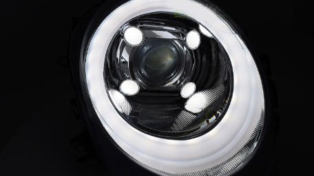 Prednja svjetla LED DRL (mat crna) / MINI COOPER F54 F55 F56 (2014-2017), LPMC24