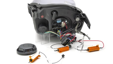 Prednja svjetla LED DRL (mat crna) / MINI COOPER F54 F55 F56 (2014-2017), LPMC24
