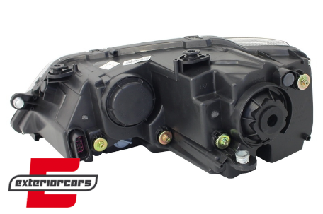 Prednja svjetla LED DRL SEQ žmigavci Bi-Xenon look (crna) / VW Jetta Mk6 VI (2011-2018), LPVWX0