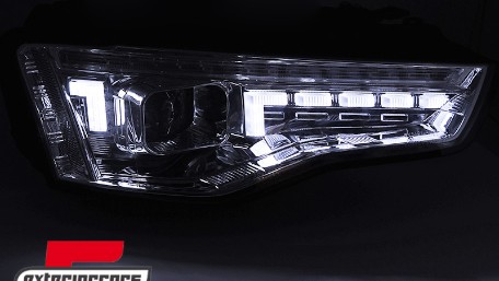 Prednja svjetla LED DRL SEQ žmigavci (chrome) / Audi A5 8T Facelift (2012-2016), LPAUG7