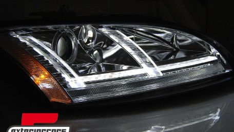 Prednja svjetla LED DRL SEQ žmigavci (chrome) / Audi TT 8J (2006-2010), LPAUE0