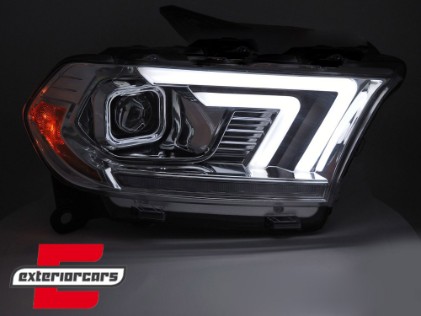 Prednja svjetla LED DRL SEQ žmigavci (chrome) / Dodge Durango (2010-2013), LPDO48