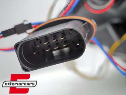 Prednja svjetla LED DRL SEQ žmigavci (chrome) / Mercedes C-klasa W205 S205 A205 C205 (2014-2018), LPMEE6