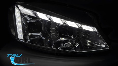 Prednja svjetla LED DRL SEQ žmigavci (chrome) / VW Golf 7.5 Facelift (2017-2019), LPVWW0