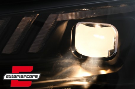 Prednja svjetla LED DRL SEQ žmigavci (crna) / Audi A4 B8.5 Facelift (2012-2015), LPAUG0