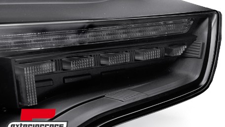Prednja svjetla LED DRL SEQ žmigavci (crna) / Audi A5 8T Facelift (2012-2016), LPAUG8
