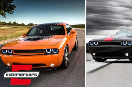 Prednja svjetla LED DRL SEQ žmigavci (crna) / Dodge Challenger (2008-2014), LPDO29