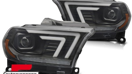 Prednja svjetla LED DRL SEQ žmigavci (crna) / Dodge Durango (2010-2013), LPDO49