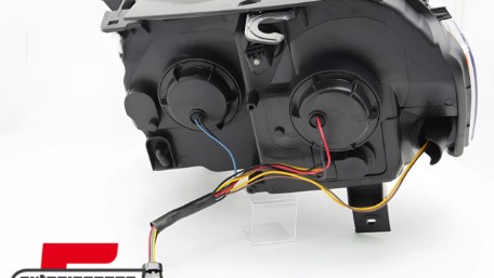 Prednja svjetla LED DRL SEQ žmigavci (crna) / Jeep Grand Cherokee WK (2005-2008), LPCH49