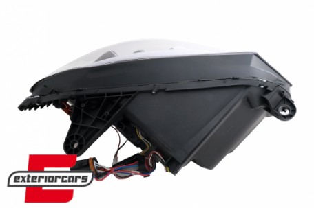 Prednja svjetla LED DRL SEQ žmigavci (crna) / Mercedes C-klasa W205 S205 A205 C205 (2014-2018), LPMEE7