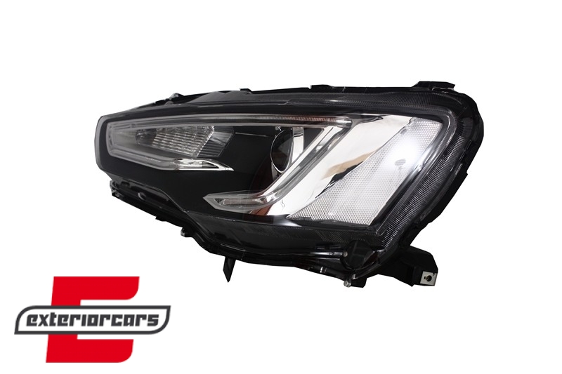 Prednja svjetla LED DRL SEQ žmigavci (crna) / Mitsubishi Lancer 8 (2007-2017), LPMI22