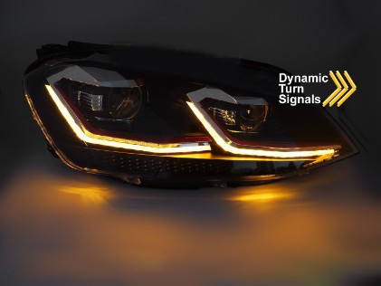 Prednja svjetla LED DRL SEQ žmigavci Facelift G7.5 GTI look / VW Golf 7 VII (2012-2017), LPVX27