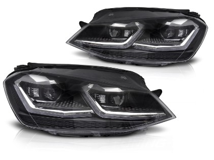 Prednja svjetla LED DRL SEQ žmigavci Facelift G7.5 R line look / VW Golf 7 VII (2012-2017), LPVX26
