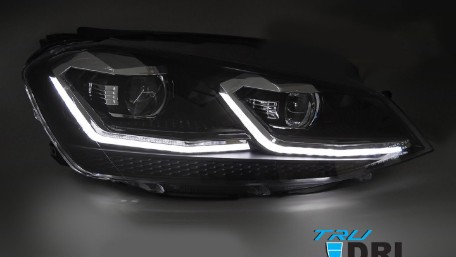 Prednja svjetla LED DRL SEQ žmigavci Facelift G7.5 R line look / VW Golf 7 VII (2012-2017), LPVX26