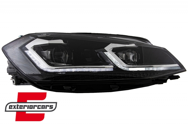 Prednja svjetla LED DRL SEQ žmigavci R line look / VW Golf 7.5 Facelift (2017-2019), LPVX09