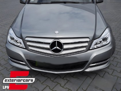 Prednja svjetla LED DRL SEQ žmigavci W205 look (chrome) / Mercedes C-klasa W204 S204 C204 Facelift (2011-2014), LPMEF2