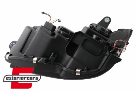 Prednja svjetla LED DRL SEQ žmigavci W205 look (crna) / Mercedes C klasa W204 S204 limuzina karavan (2007-2010), LPMEC4