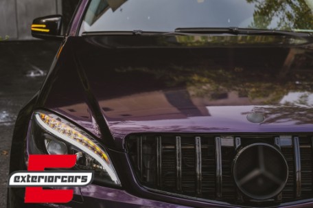 Prednja svjetla LED DRL SEQ žmigavci W205 look (crna) / Mercedes C klasa W204 S204 limuzina karavan (2007-2010), LPMEC4