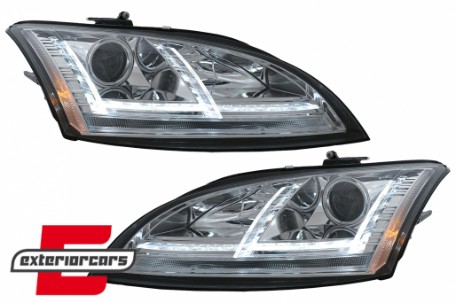 Prednja svjetla LED DRL SEQ žmigavci Xenon (chrome) / Audi TT 8J (2006-2010), LPAUE2