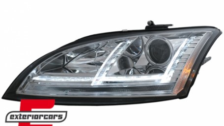 Prednja svjetla LED DRL SEQ žmigavci Xenon (chrome) / Audi TT 8J (2006-2010), LPAUE2