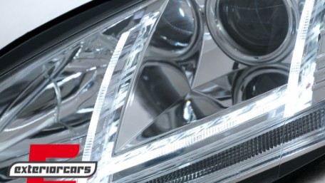 Prednja svjetla LED DRL SEQ žmigavci Xenon (chrome) / Audi TT 8J (2006-2010), LPAUE2