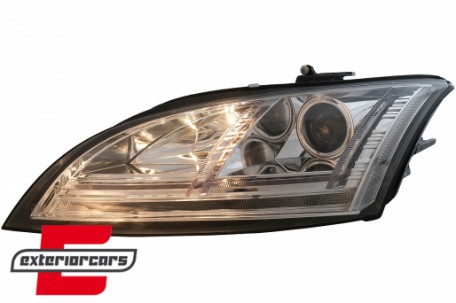 Prednja svjetla LED DRL SEQ žmigavci Xenon (chrome) / Audi TT 8J (2006-2010), LPAUE2
