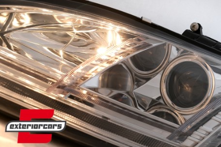 Prednja svjetla LED DRL SEQ žmigavci Xenon (chrome) / Audi TT 8J (2006-2010), LPAUE2
