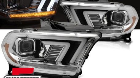 Prednja svjetla LED DRL SEQ žmigavci XENON (chrome) / Dodge Durango (2010-2013), LPDO50