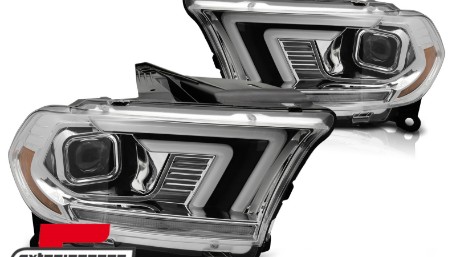 Prednja svjetla LED DRL SEQ žmigavci XENON (chrome) / Dodge Durango (2010-2013), LPDO50