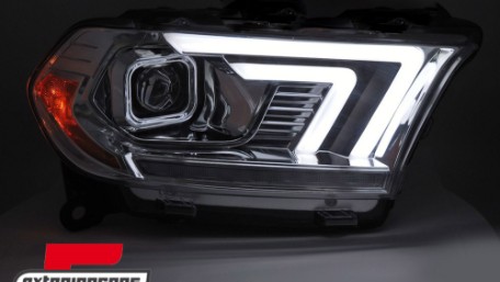 Prednja svjetla LED DRL SEQ žmigavci XENON (chrome) / Dodge Durango (2010-2013), LPDO50