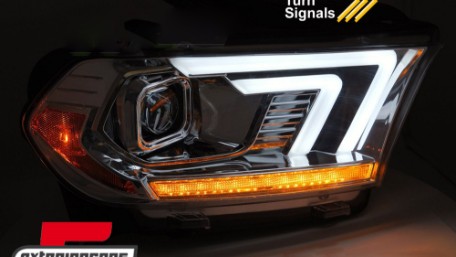 Prednja svjetla LED DRL SEQ žmigavci XENON (chrome) / Dodge Durango (2010-2013), LPDO50