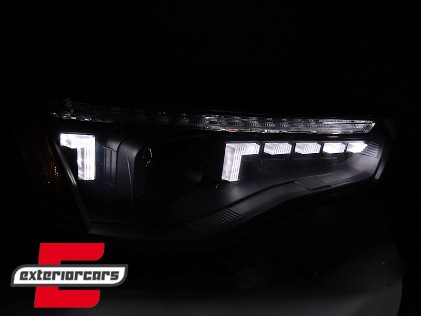 Prednja svjetla LED DRL SEQ žmigavci Xenon (crna) / Audi A5 8T Facelift (2012-2016), LPAUG2