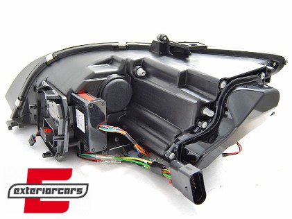 Prednja svjetla LED DRL SEQ žmigavci Xenon (crna) / Audi TT 8J (2010-2014), LPAUF2