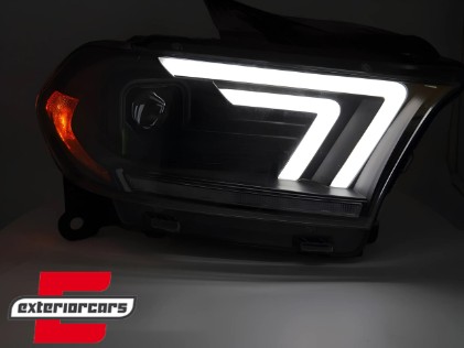 Prednja svjetla LED DRL SEQ žmigavci XENON (crna) / Dodge Durango (2010-2013), LPDO51