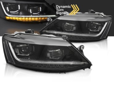 Prednja svjetla LED DRL SEQ žmigavci Xenon Matrix look / VW Jetta Mk6 VI (2011-2018), LPVX02