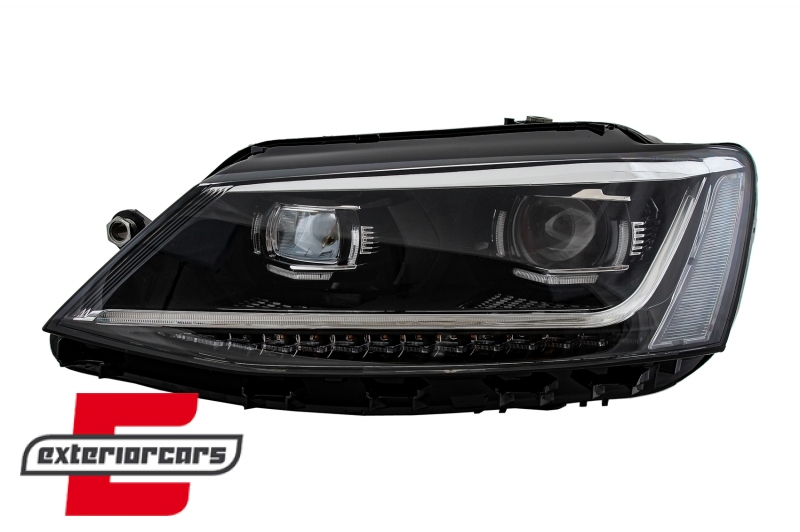 Prednja svjetla LED DRL SEQ žmigavci Xenon Matrix look / VW Jetta Mk6 VI (2011-2018), LPVX02