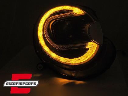 Prednja svjetla LED DRL TubeLight (crna) / Mini Cooper R56 Clubman R55 Cabrio R57 (2006-2014), LPMC18